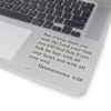 Deuteronomy 4:29 - Kiss-Cut Stickers